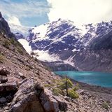 Torrecillas-Gletscher im Nationalpark Los Alerces in Argentinien