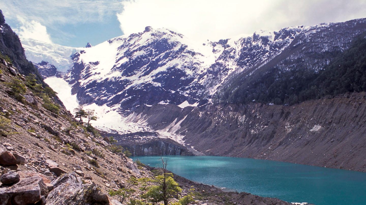 Lateinamerika Torrecillas-Gletscher im Nationalpark Los Alerces in Argentinien