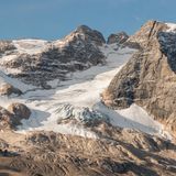Marmolada-Gletscher in den Dolomiten Italien