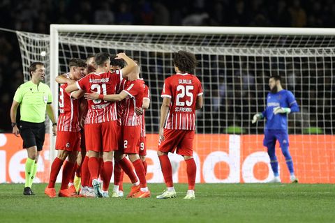 Der SC Freiburg hat Grund zum Jubeln – er steht im Achtelfinale der Europa League