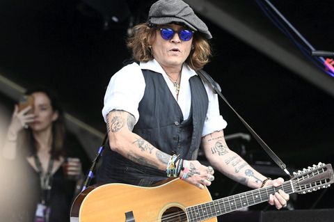 Johnny Depp bei dem Helsinki Blues Festival in Helsinki am 19. Juni 2022