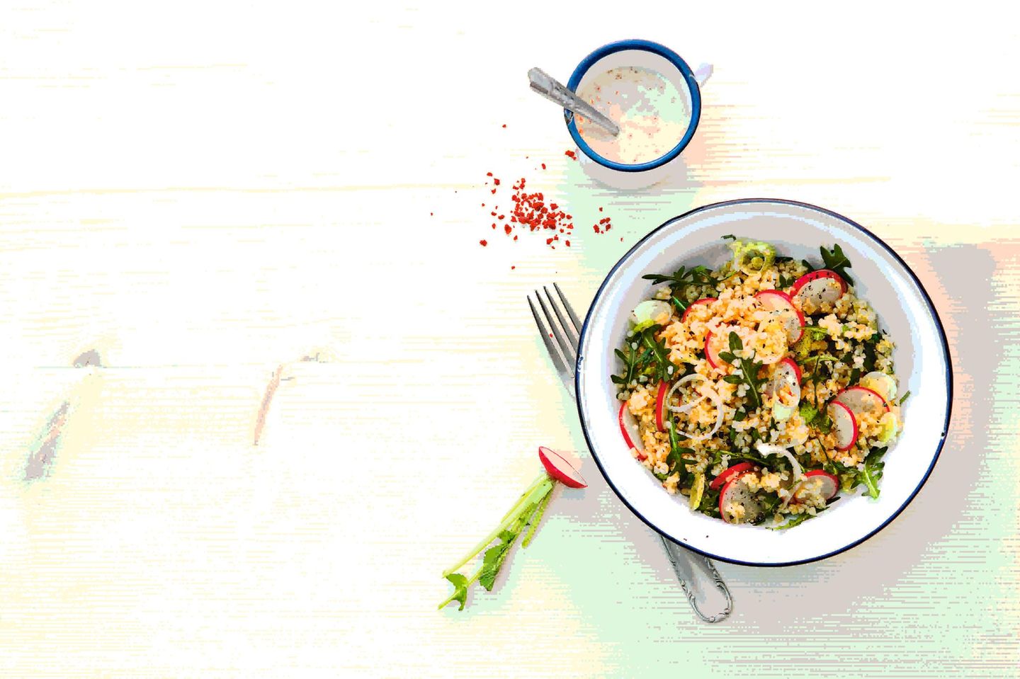 Bulgursalat mit Radieschen Bulgursalat mit Radieschen