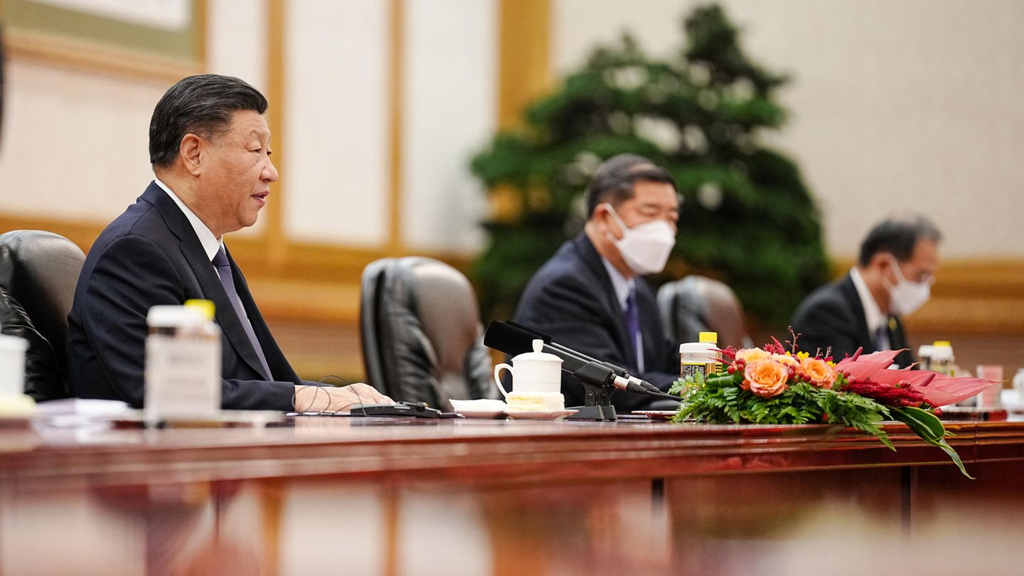 Xi Jinping am Gesprächstisch