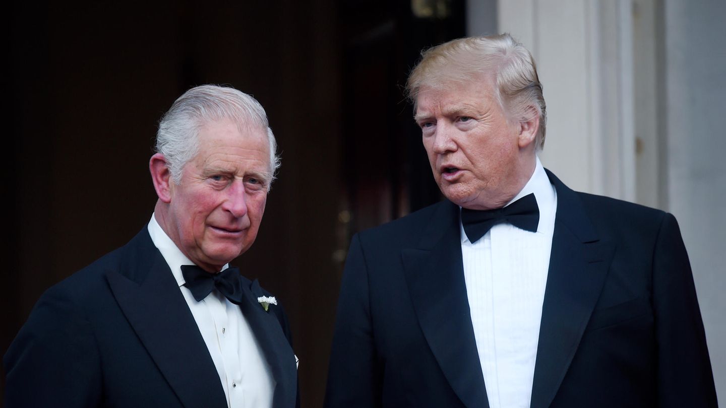 König Charles mit Donald Trump