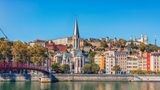 Die Skyline der französischen Stadt Lyon.