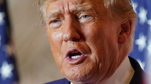 Der ehemalige US-Präsident Donald Trump am Wahltag in seiner Residenz Mar-a-Lago