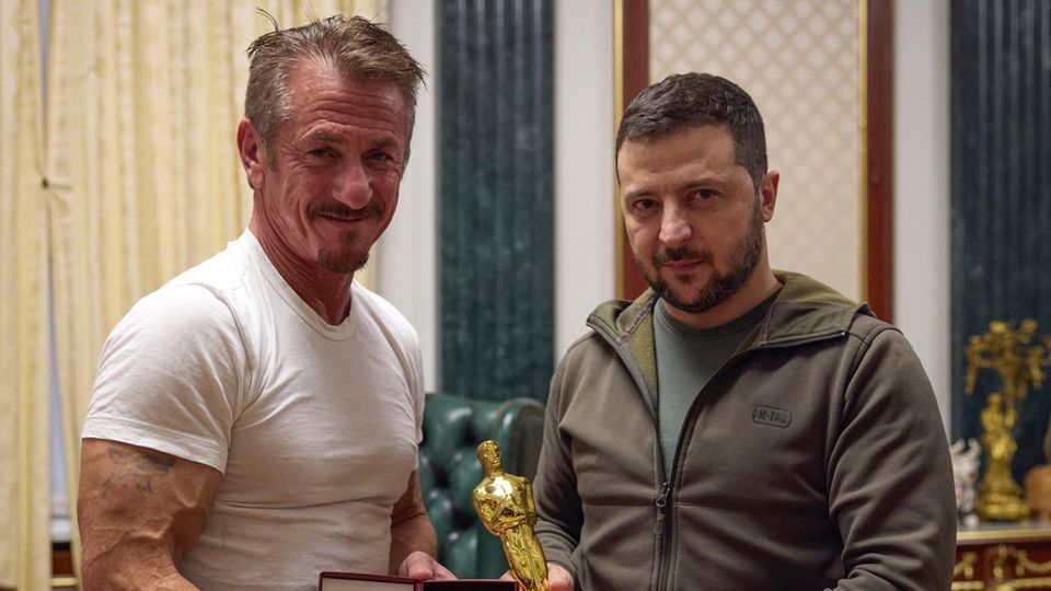 Sean Penn und Wolodymyr Selenskyj