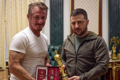 Sean Penn und Wolodymyr Selenskyj