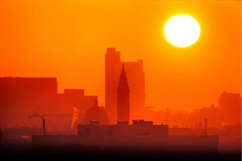 München bei Sonnenuntergang