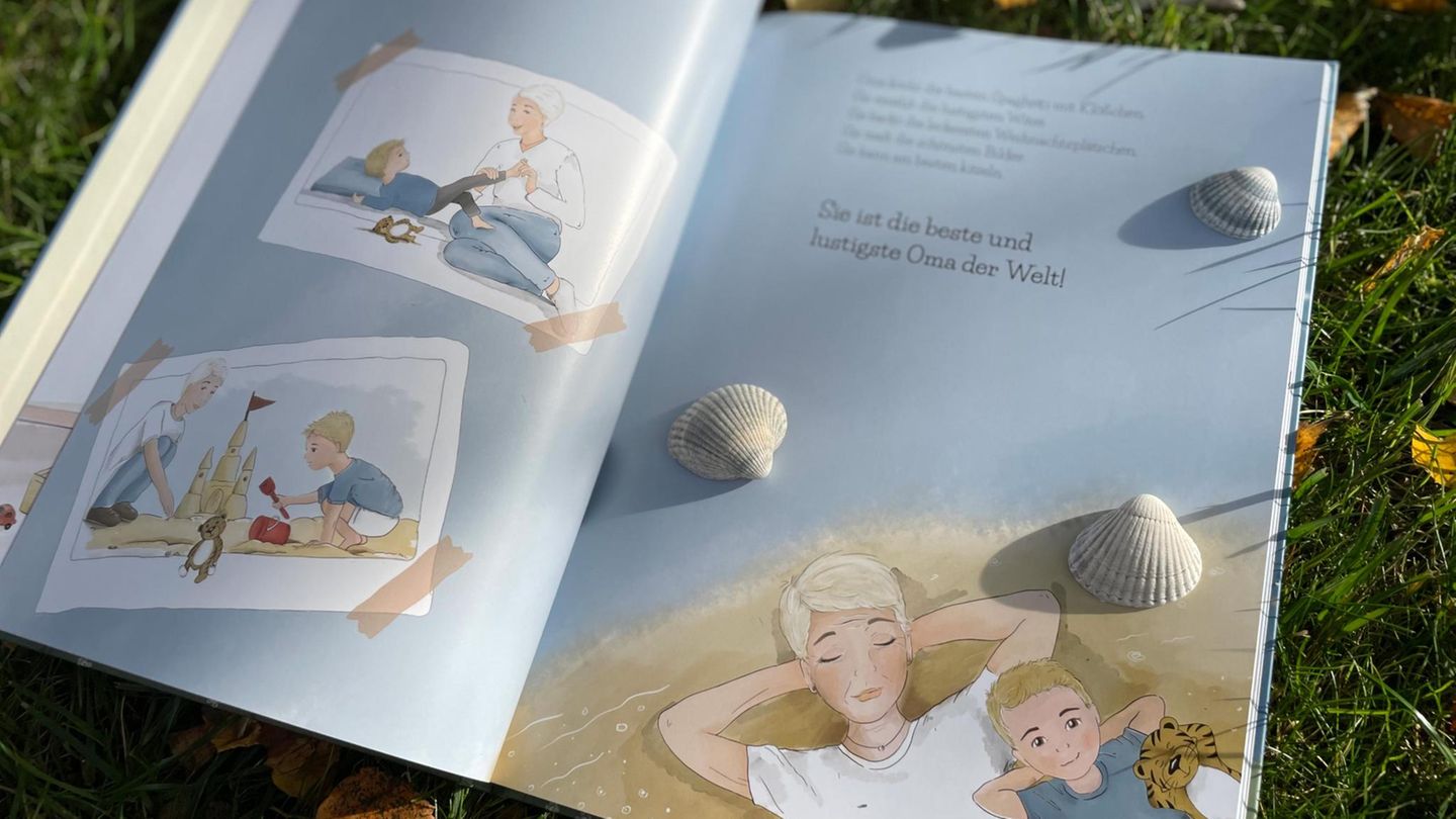 Aufnahme einer Seite im Buch “Tino & der Trost-Tiger: Eine Reise durch das Trauerland”