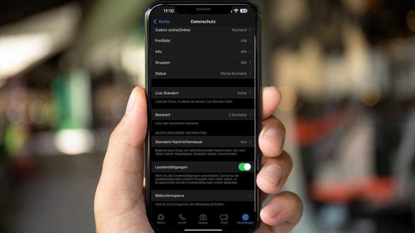 Whatsapp Lesebestätigungen