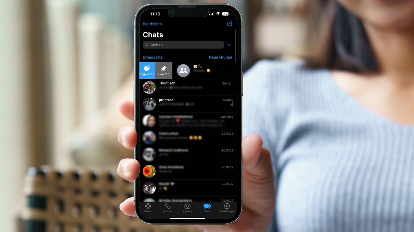 Whatsapp Chat fixieren
