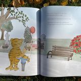 Aufnahme einer Seite im Buch “Tino & der Trost-Tiger: Eine Reise durch das Trauerland”