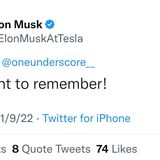 Auch Elon Musk wird durch den Kakao gezogen: Nur sein Benutzername, das @handle, weist darauf hin, dass es sich nicht um den echten Musk handelt.