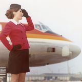 Eine weiteres Motiv aus der Werbeserie mit der DC-8-33 im Jahre 1970