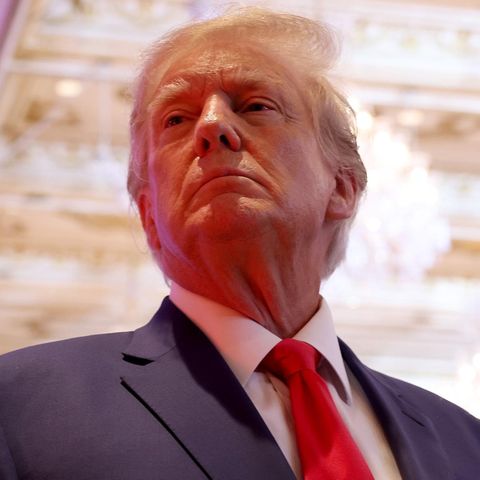 Ex-US-Präsident Donald Trump in der Wahlnacht in seiner Residenz Mar-a-Lago in Florida