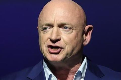 Mark Kelly in der Wahlnacht in Tucson, Arizona