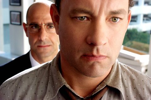 Tom Hanks im Film "Terminal" aus dem Jahr 2004. Vorlage für den Film war die wahre Geschichte von Mehran Karimi Nasseri.