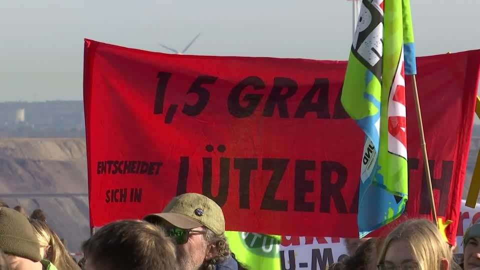 Video: Protest für Klimaschutz und Lützerath