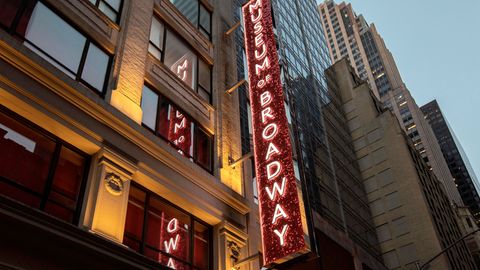 Broadway New York Schild des Broadway-Museums
