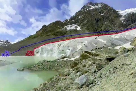2019 bis 2022: Bedrückender Zeitraffer: Dieser Gletscher schrumpft in Rekordtempo