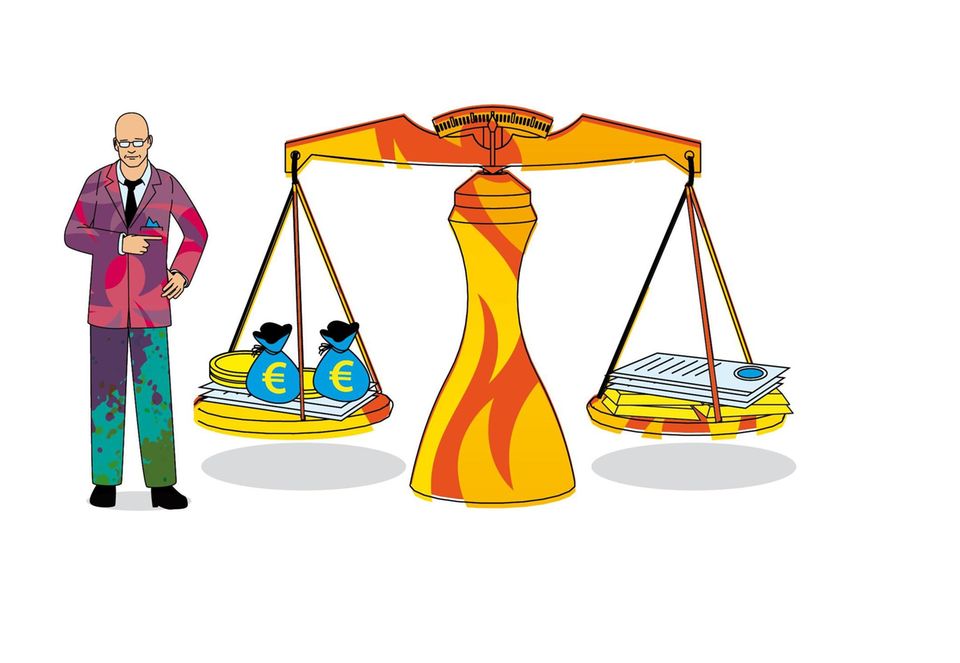 Illustration Balance halten Illustration Balance halten