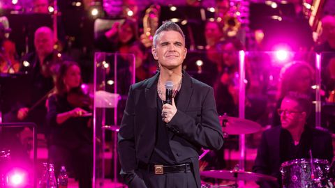 Robbie Williams, 48, am Dienstag in Hamburg