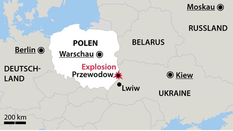 Raketeneinschlag in Polen nahe ukrainischer Grenze