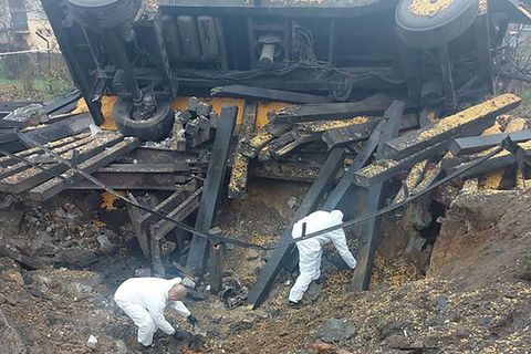 Ukraine Blog - Forensiker untersuchen Einschlagstelle in Polen