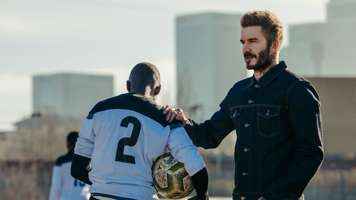 Welt und Katar - England David Beckham