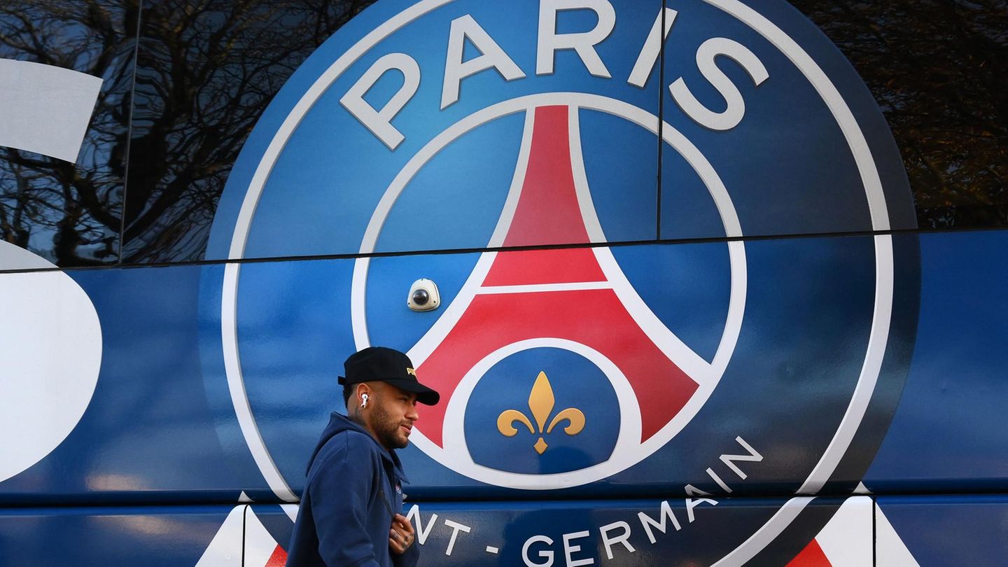 FS Welt und Katar - PSG-Logo und Neymar FS Welt und Katar - PSG-Logo und Neymar