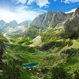 Blick auf die albanischen Alpen