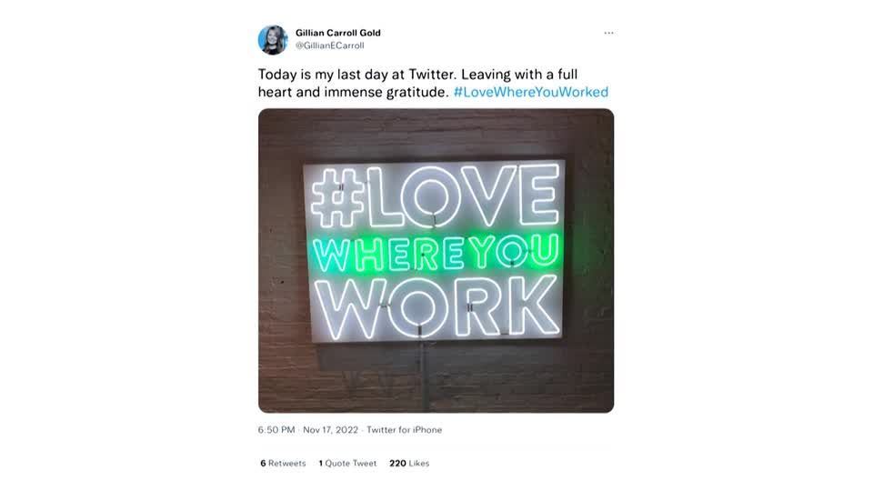Video: Abschied mit 280 Zeichen: Twitter-Mitarbeiter tweeten ihr "Goodbye"