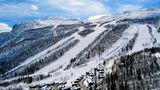 Blick auf die Skipisten im Skigebiet Hemsedal in Norwegen