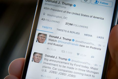 Mit seinen Tweets provozierte Donald Trump
