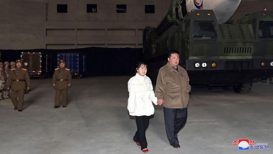 Hand in hand: Kim Jong Un and his daughter
