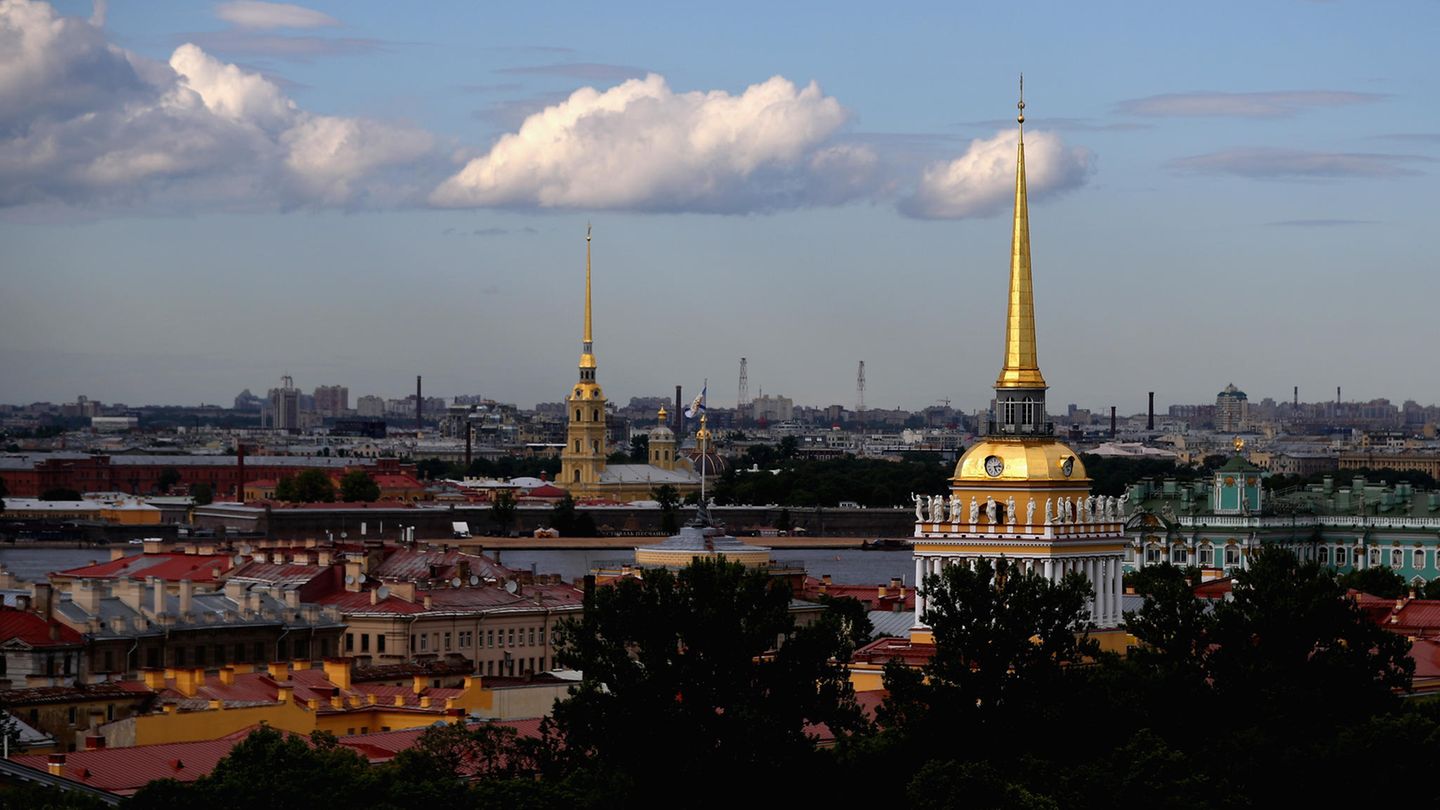 Blick auf St. Petersburg, Russland