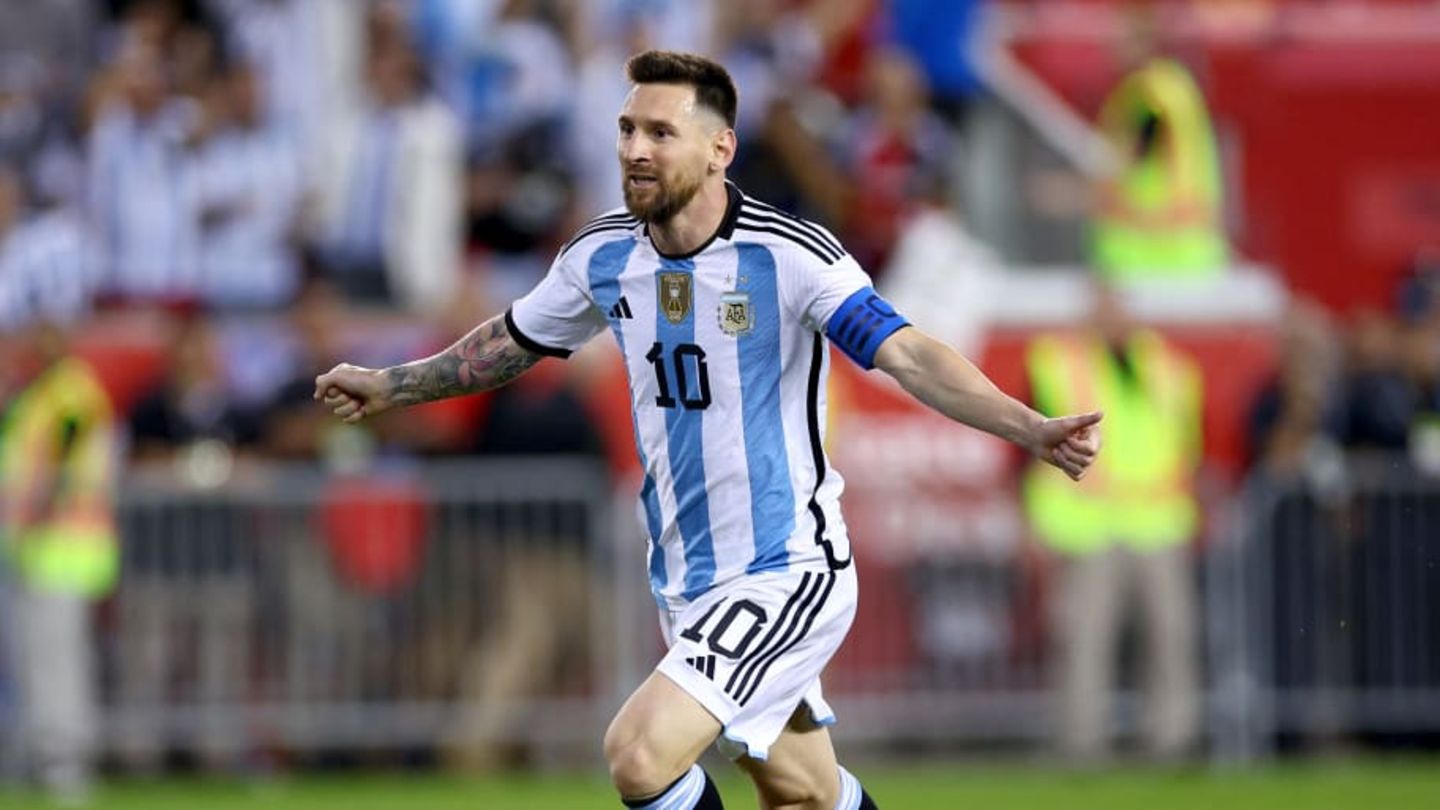 Superstar Lionel Messi celebrating a goal