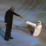 Morgan Freeman und Ghanim al Muftah