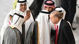 Recep Tayyip Erdogan mit anderen Staatsführern