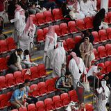 WM in Katar Zuschauer verlassen das Stadion