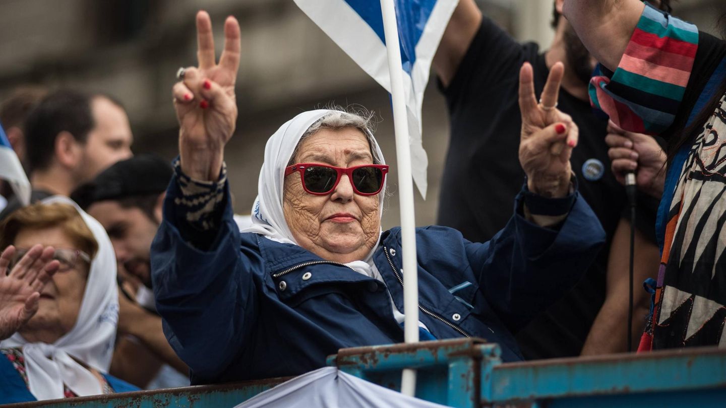 Hebe de Bonafini bei einer Veranstaltung