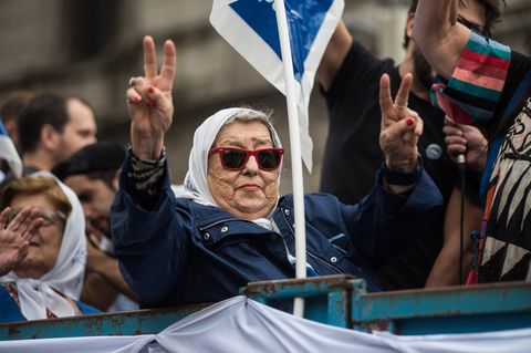 Hebe de Bonafini bei einer Veranstaltung