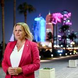 Innenministerin Nancy Faeser fliegt zum deutschen WM-Auftakt nach Katar