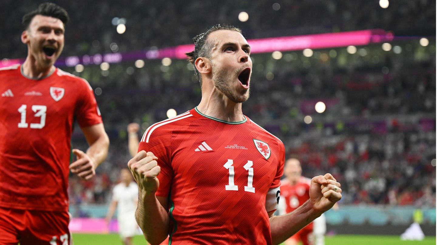 Gareth Bale glich im WM-Spiel gegen die USA einen 1:1-Elfmeter von Wales aus