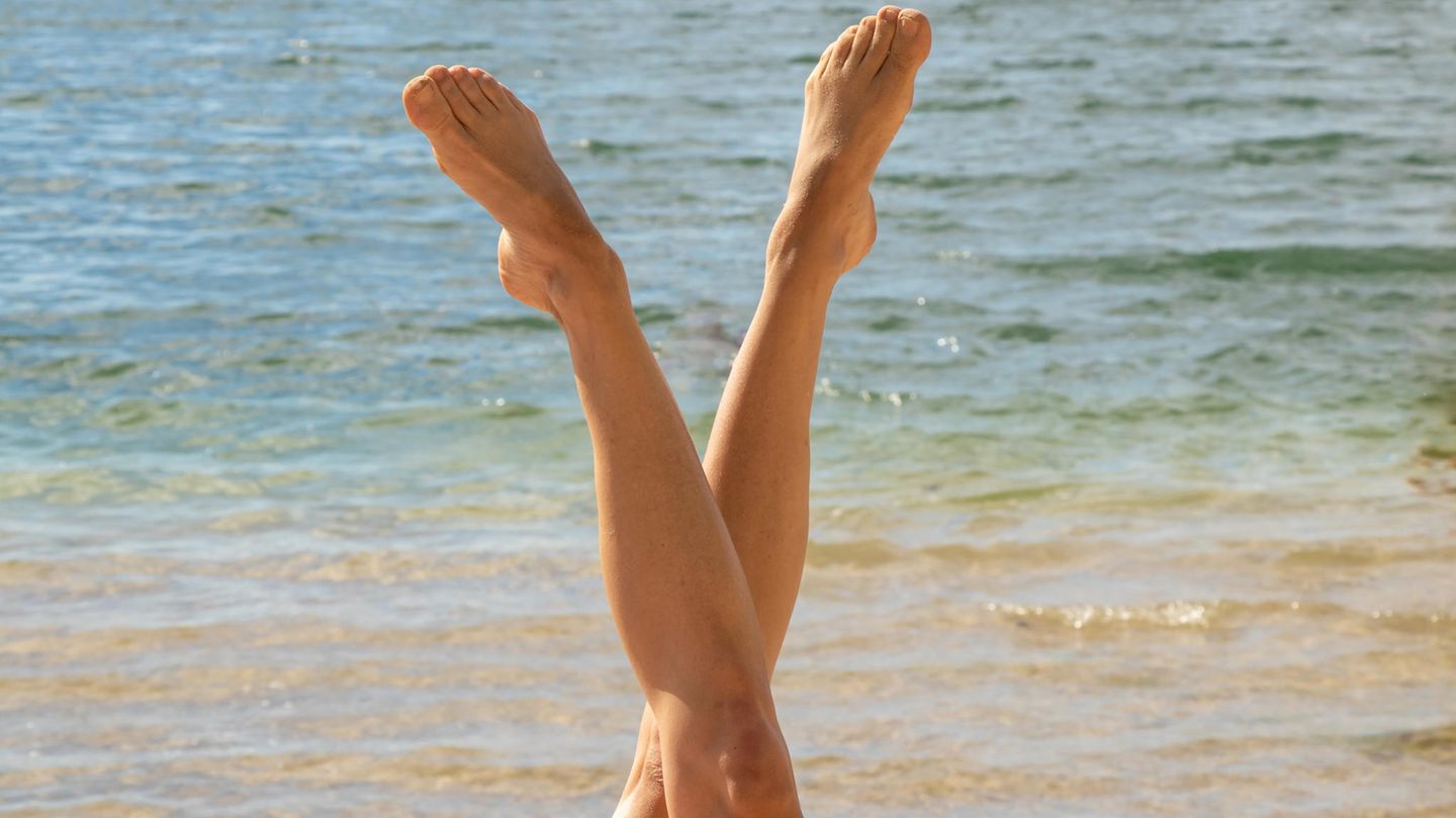 Frau am Strand