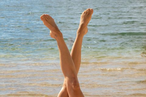 Frau am Strand
