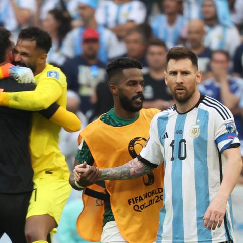 Der Argentinier Lionel Messi nach der 1:2-Niederlage gegen Saudi-Arabien