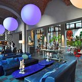 Blaue Bar im 25hours Hotel Florenz