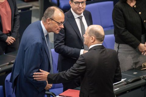 Olaf Scholz und Friedrich Merz